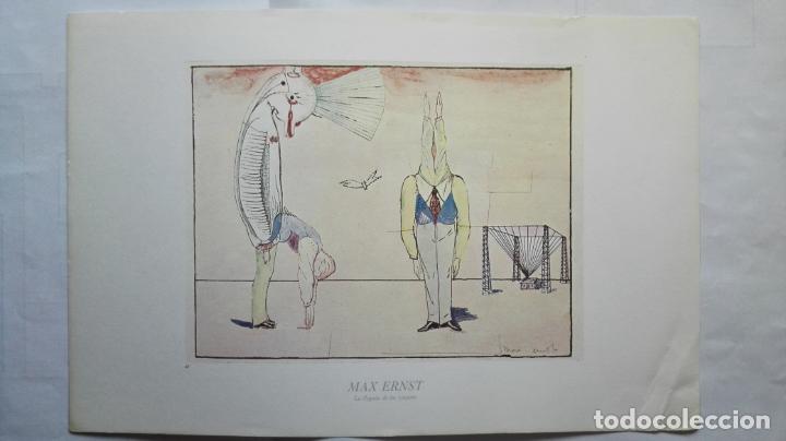 Art: LAMINA N&ordm; 47, MAX ERNST, LA LLEGADA DE LOS VIAJEROS, MEDIDAS 34,5 X 23 CM