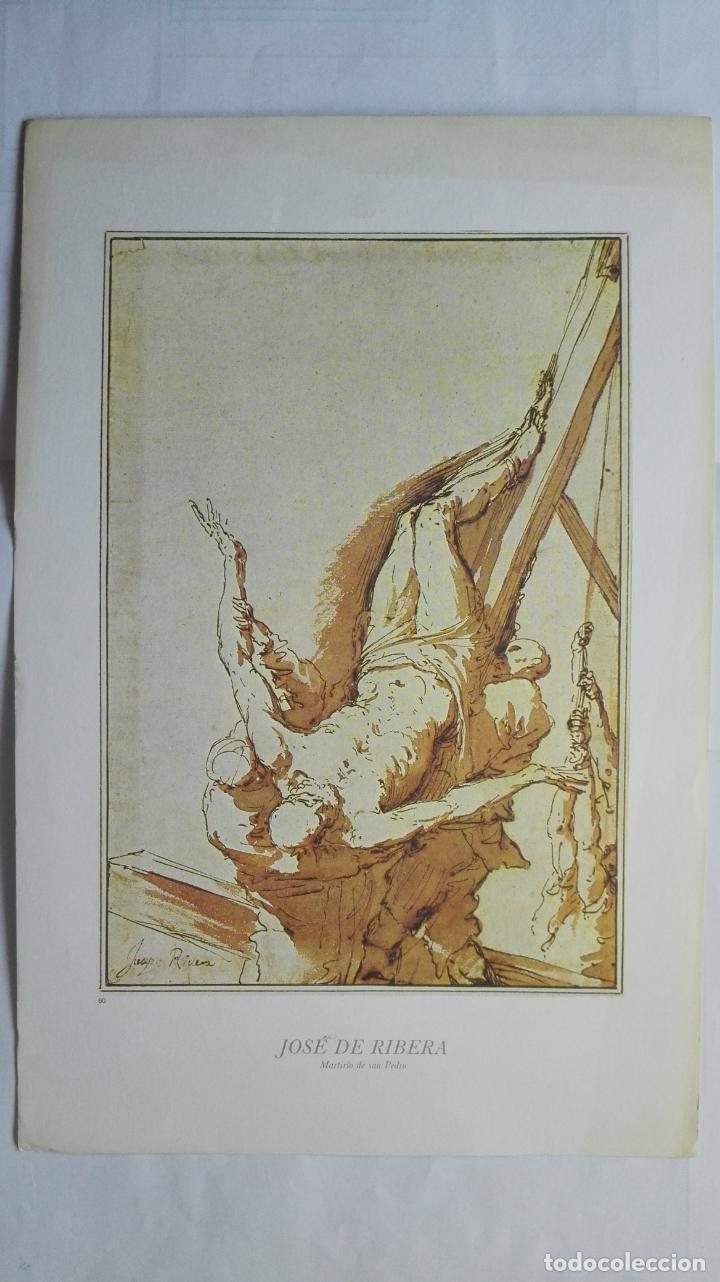 Art: LAMINA N&ordm; 60, JOSE DE HERRERA - MARTIRIO DE SAN PEDRO, MEDIDAS 34,5 X 23 CM