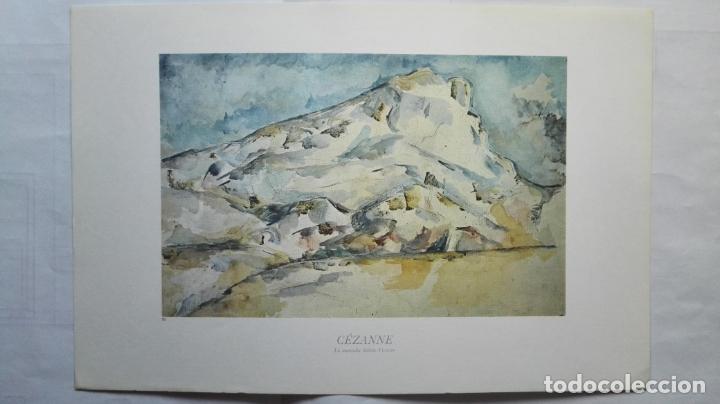 Art: LAMINA N&ordm; 79, CEZANNE - LA MONTA&Ntilde;A SAINTE-VICTOIRE, MEDIDAS 34,5 X 23 CM