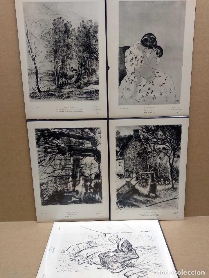 Arte: Lote 5 Heliograbados de La gravure originale en France de Manet a nos jours Ediciones Hyperion 1939