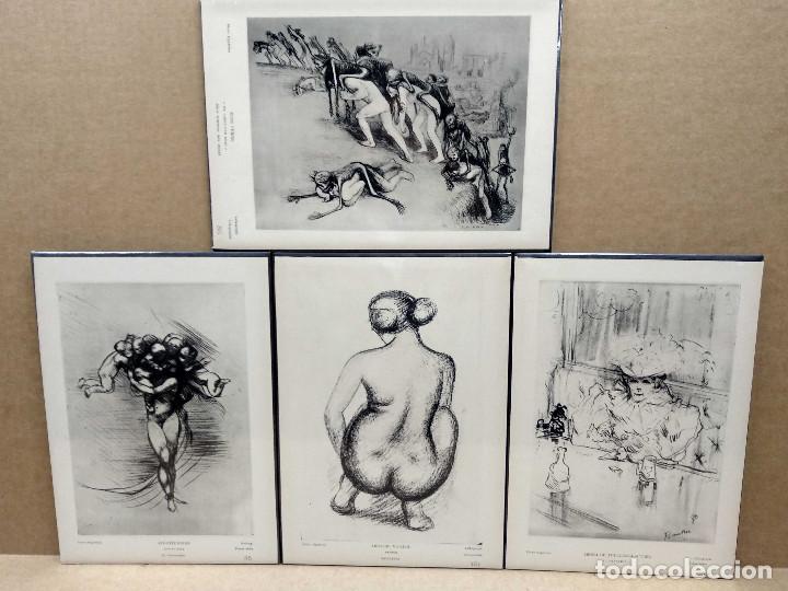 Arte: Lote 4 Heliograbados de La gravure originale en France de Manet a nos jours Ediciones Hyperion 1939