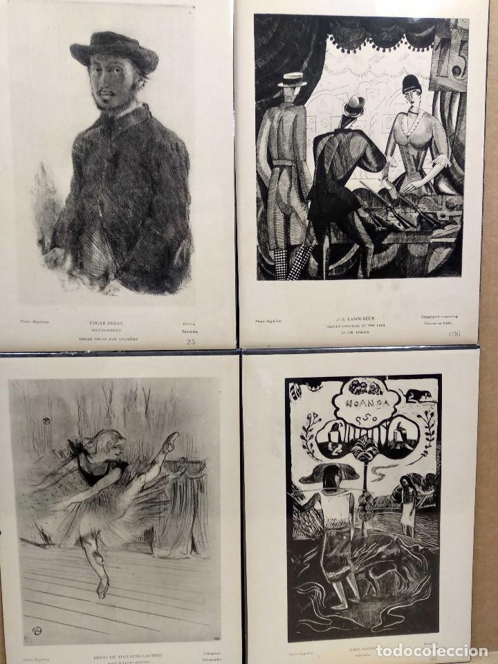 Art: Lote 4 Heliograbados de La gravure originale en France de Manet a nos jours Ediciones Hyperion 1939
