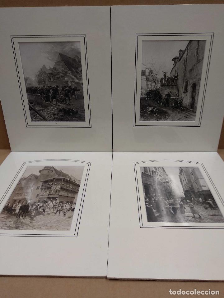 4 eaux forte de la salon 1891 montaje passepart - Buy Antique prints on  todocoleccion