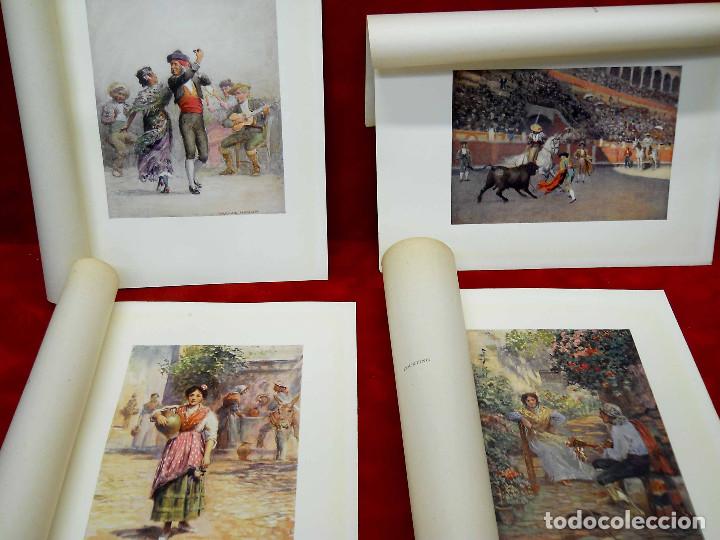 Art: Costumbristas Southern Spain Trevor Haddon 4 planchas color