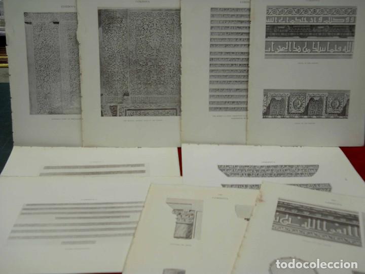 Arte: Lote 9 PLANCHAS INSCRIPCIONES MOORISH REMAINS IN SPAIN CALVERT 1906