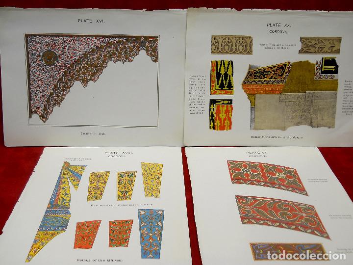 Arte: Lote 4 plates MOORISH REMAINS IN SPAIN CALVERT 1906