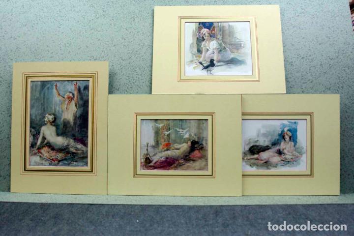 Arte: SCHEHERAZADE de Antoine Calbet 4 montajes passepartout