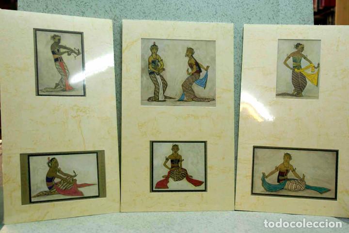 Art: LES SEREMPIES L&acute;ILUSTRATION 1929, 3 montajes passepartout