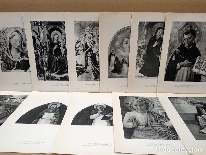 Arte: Lote 11 planchas b/n Fra Angelico 1941