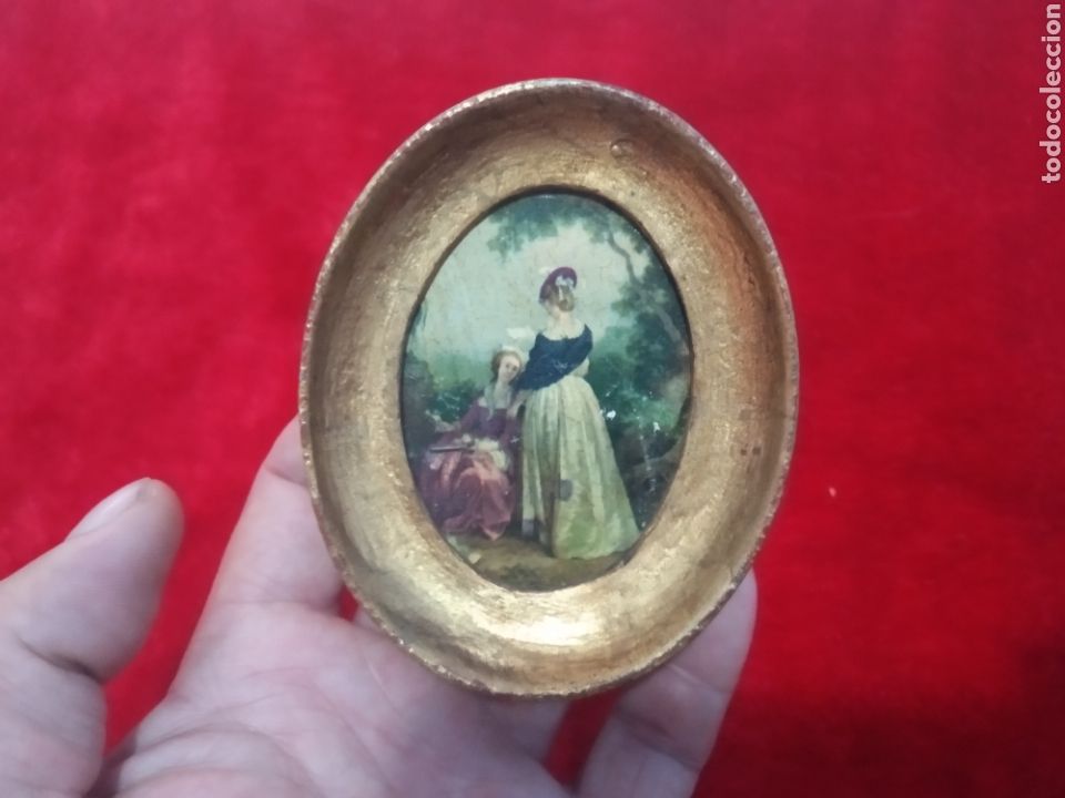 Arte: Cuadro peque&ntilde;o antiguo - Foto 1