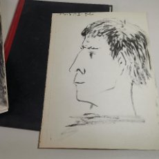 Arte: DIBUJO DEL CUADERNO PICASSO. CARNET DE DE DESSINS. ÉDITIONS CAHIERS D'ART, PARÍS. 1948..EDICION LIMI