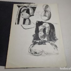 Arte: DIBUJO DEL CUADERNO PICASSO. CARNET DE DE DESSINS. ÉDITIONS CAHIERS D'ART, PARÍS. 1948..EDICION LIMI