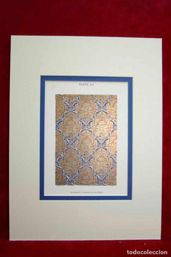 Art: MOORISH REMAINS IN SPAIN CALVERT 1906 PLATE LV Montaje passepartout