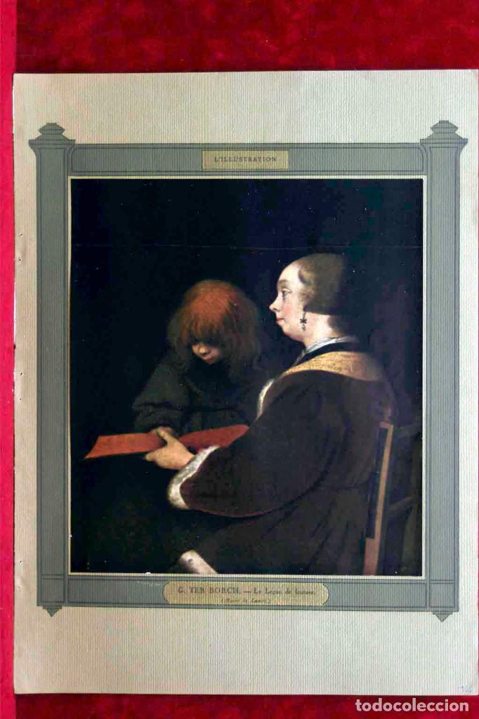 Art: La leccion de lectura de Borch, ILLUSTRATION NOEL 1926
