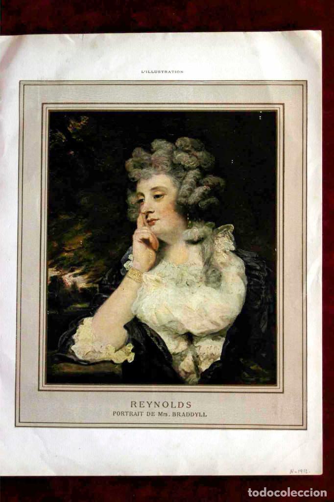 Art: Portrait de Mrs. Braddyl de Reynolds , ILLUSTRATION NOEL 1912