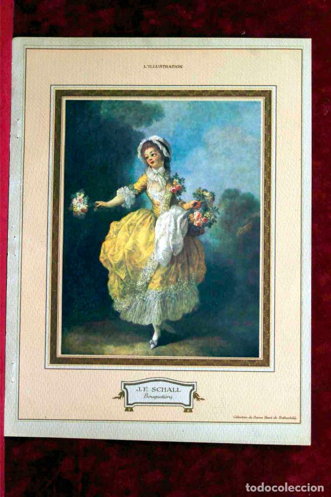 Art: Bouquetiere de J.F. Schall, ILLUSTRATION francaise