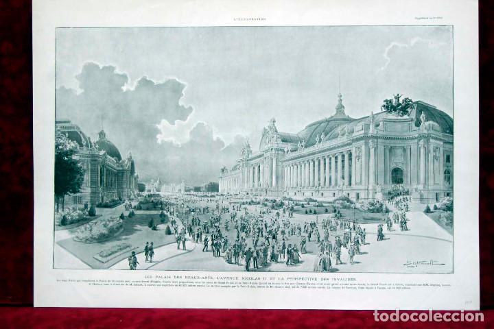 Arte: Les Palais des beaux-arts a Paris 1900 , plancha Illustration francaise 1900