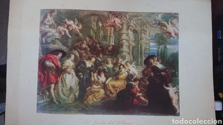 Art: LAMINA REPRODUCCION EL JARDIN DEL AMOR RUBENS 34X24