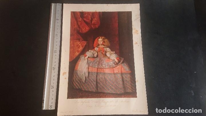 Art: ANTIGUA LAMINA - MUSEO DEL PRADO - LA INFANTA DO&Ntilde;A MARGARITA - EDICIONES BARSAL , LEER DESCRIPCION