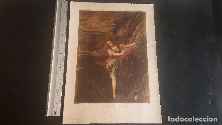 Art: ANTIGUA LAMINA - MUSEO DEL PRADO - SANTA MARGARITA - EDICIONES BARSAL , LEER DESCRIPCION