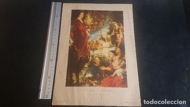 Art: ANTIGUA LAMINA - MUSEO DEL PRADO - OFRENDAS A POMONA - EDICIONES BARSAL , LEER DESCRIPCION