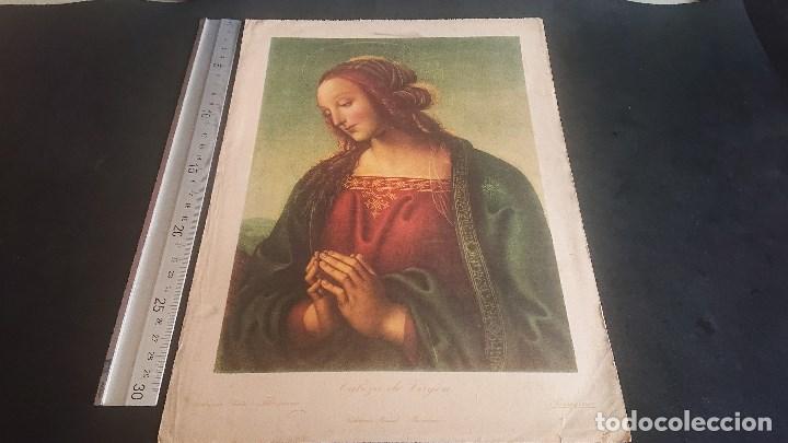 Art: ANTIGUA LAMINA - MUSEO DEL PRADO - LAVIRGEN - EDICIONES BARSAL , LEER DESCRIPCION