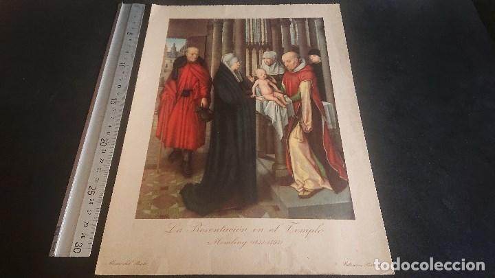 Art: ANTIGUA LAMINA - MUSEO DEL PRADO - LA PRESENTACION EN EL TEMPLO - EDICIONES BARSA , LEER DESCRIPCION