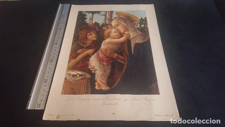 Art: ANTIGUA LAMINA - MUSEO DEL PRADO - LA VIRGEN CON EL NI&Ntilde;O Y SAN JUAN - EDICIONES B , LEER DESCRIPCION