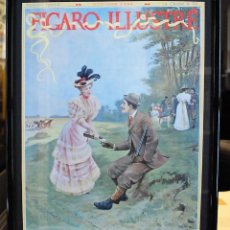Arte: LA CHASSE À TIR. CAZA. CACERÍA. PORTADA ORIGINAL DE FIGARO ILLUSTRÉ. OCTOBRE - 1894