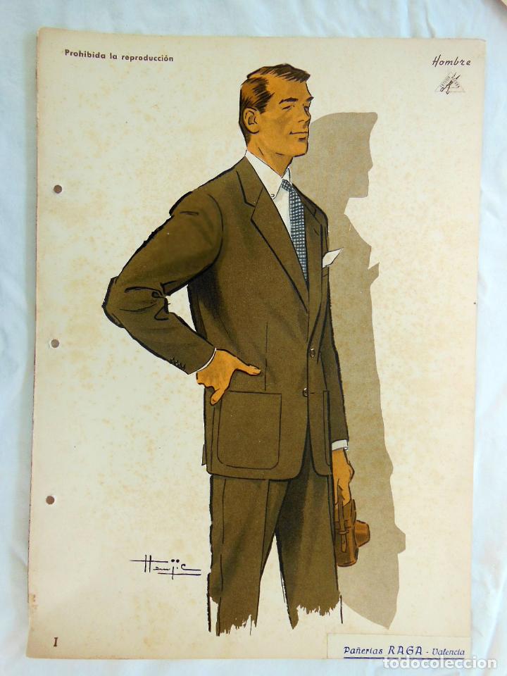 Art: Antiguo Figur&iacute;n Masculino : INVIERNO I HOMBRE 1960. TTEMJIC. Pa&ntilde;er&iacute;as Raga, Valencia. Rocosa