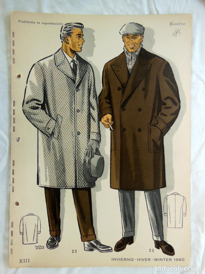 Art: Antiguo Figur&iacute;n Masculino : INVIERNO XIII HOMBRE 1960. TUSELL RIBAS. Pa&ntilde;er&iacute;as Raga, Valencia. Rocosa
