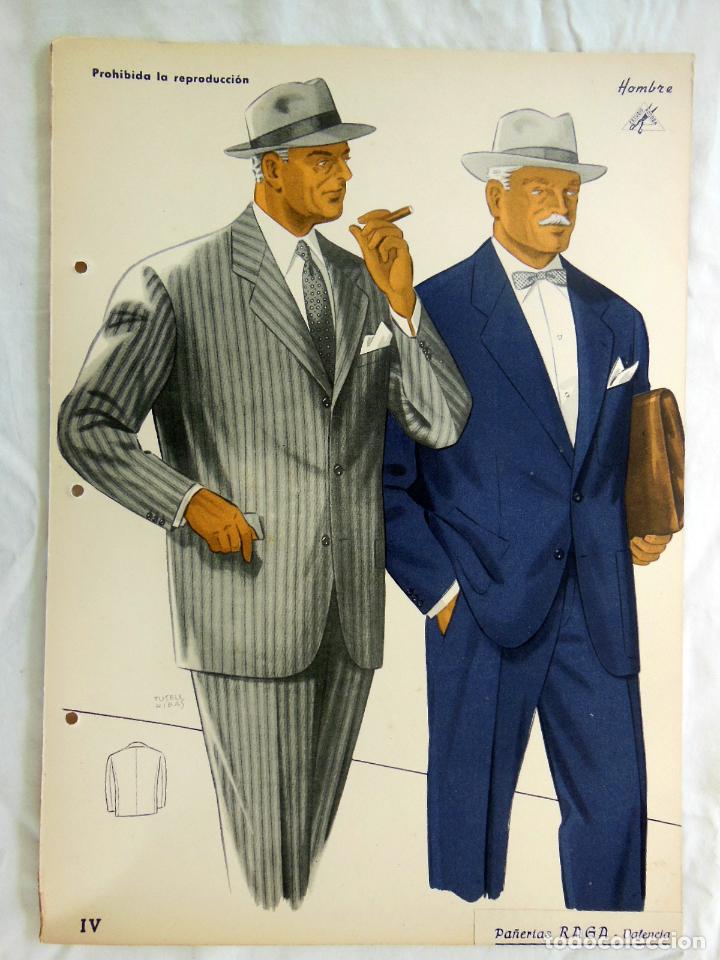 Art: Antiguo Figur&iacute;n Masculino : INVIERNO IV HOMBRE 1960. TUSELL RIBAS Pa&ntilde;er&iacute;as Raga, Valencia. Rocosa