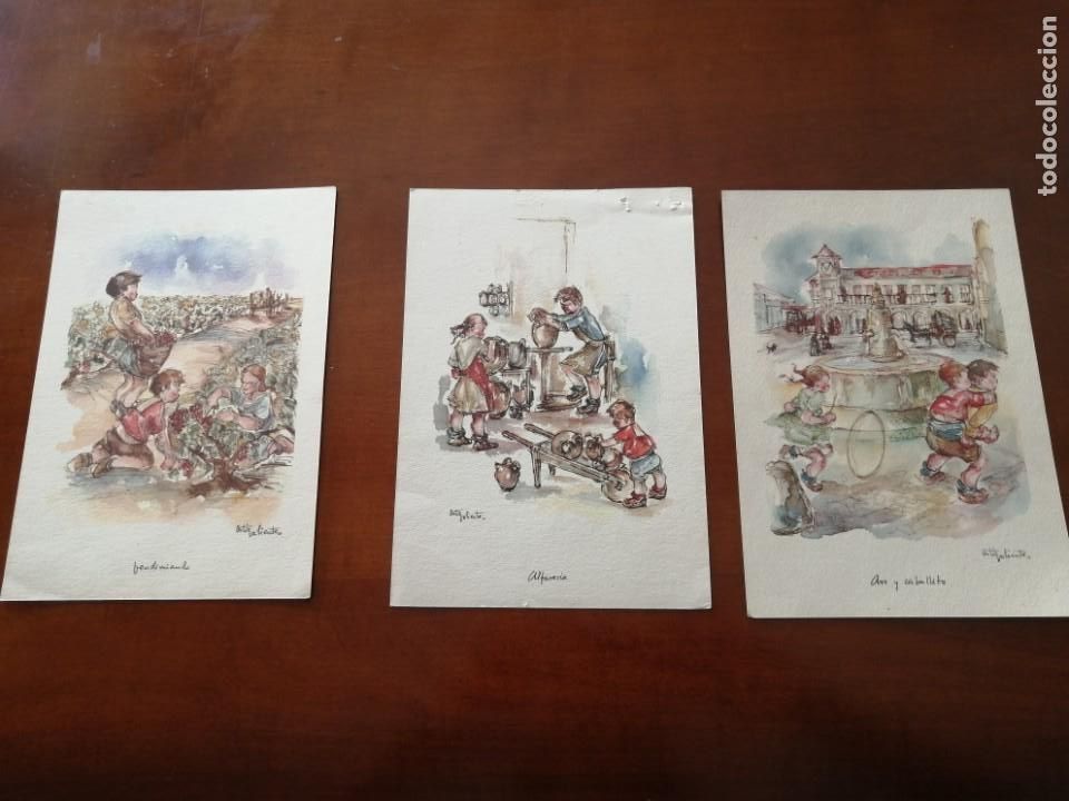 Art: 3 laminas los ni&ntilde;os de Espa&ntilde;a y sus juegos a&ntilde;os 50 edic Roche