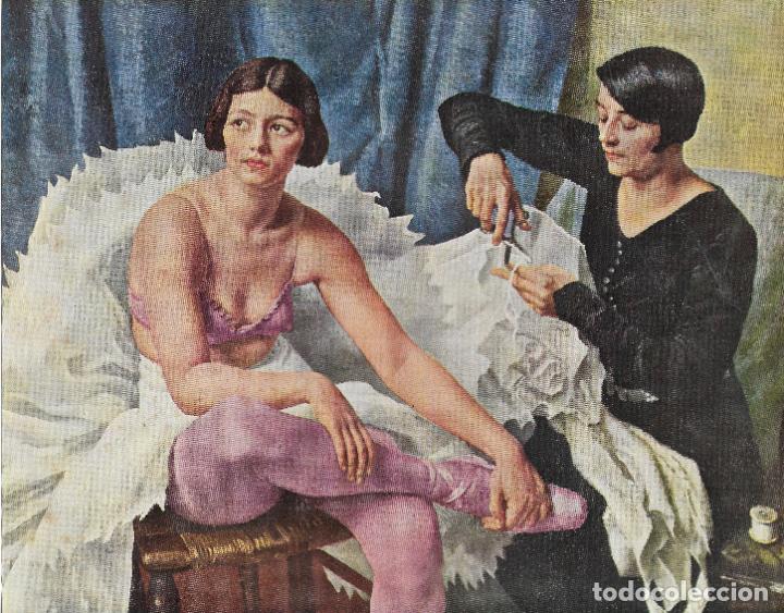 Kunst: LAMINA DE LA OBRA DE DAME LAURA KNIGHT (1877-1970) BALLET GIRL AND DRESSMAKER