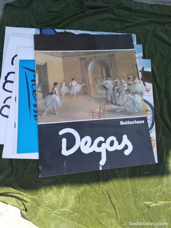 Kunst: Carpeta cuatro l&aacute;minas Degas Bailarinas cinco cuadros papel medida 79 X 60 cm. Artecrom