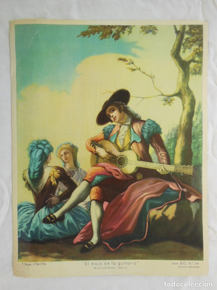 Art: EL MAJO DE LA GUITARRA. F BAYEU (1734 - 1795) Bargall&oacute;, Barcelona. Anagrama Serie SSG, N&ordm; 216.