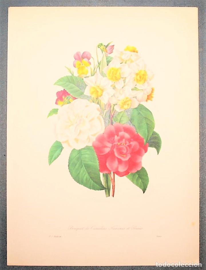 flores. camé. pensamiento. bouquet d - Buy Antique prints on  todocoleccion