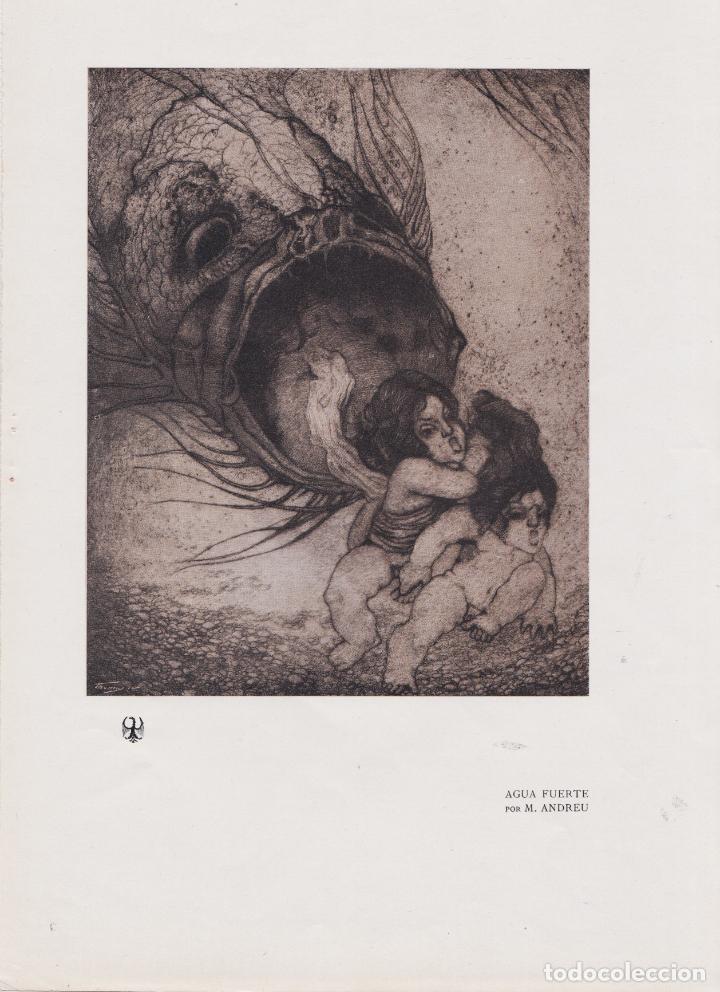 Art: L&Aacute;MINA ANTIGUA - AGUAFUERTE DE MARIANO ANDREU