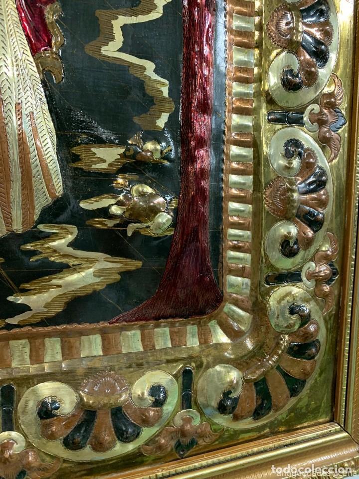 Arte: N596 LAMINA DE BRONCE CINCELADA - Foto 4
