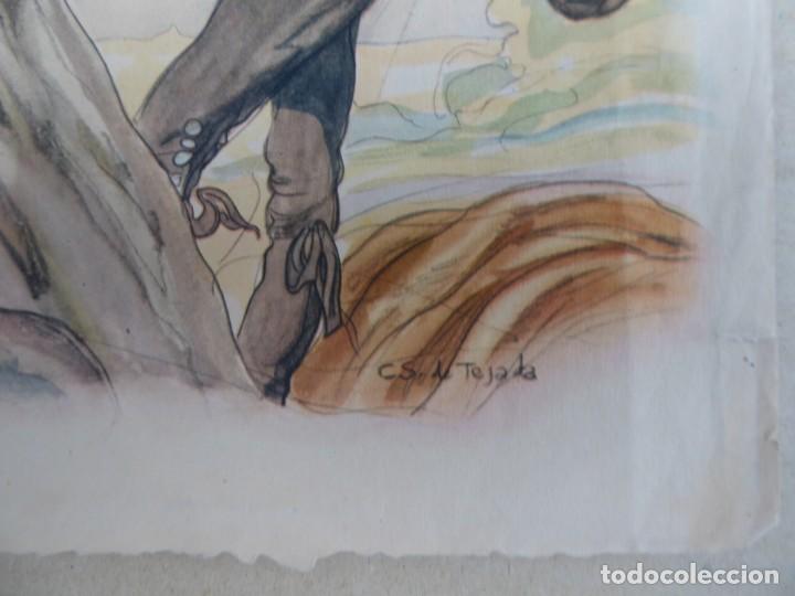 Arte: Litografia de Carlos S&aacute;enz de Tejada &rdquo; Charros&rdquo; - Foto 2