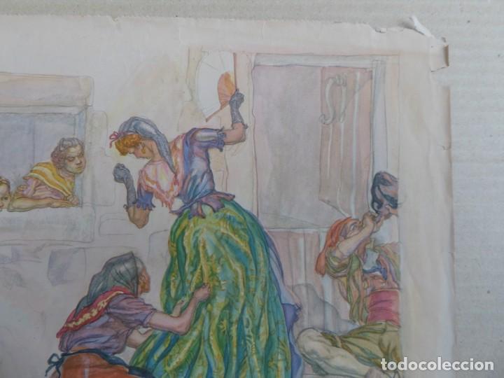 Arte: Litograf&iacute;a de Carlos S&aacute;enz de Tejada &rdquo; Payeses &rdquo; - Foto 3