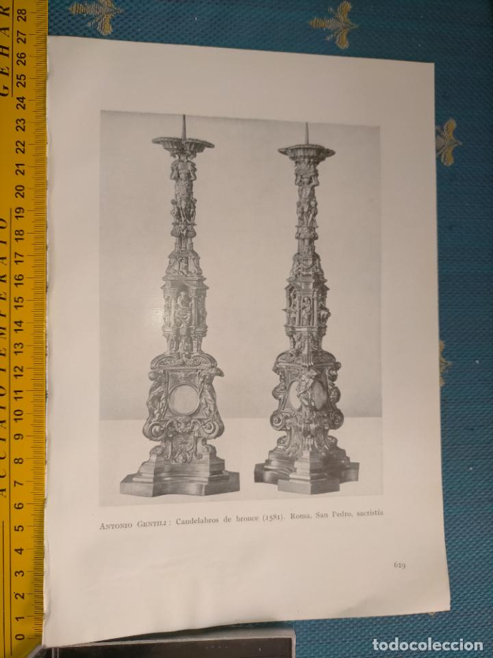 Arte: a&ntilde;o 1935 - CANDELABROS DE BRONCE - Foto 1