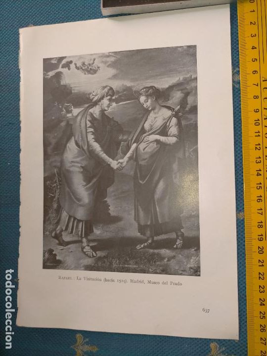 Arte: a&ntilde;o 1935 - LA VISITACION DE LA VIRGEN - Foto 1