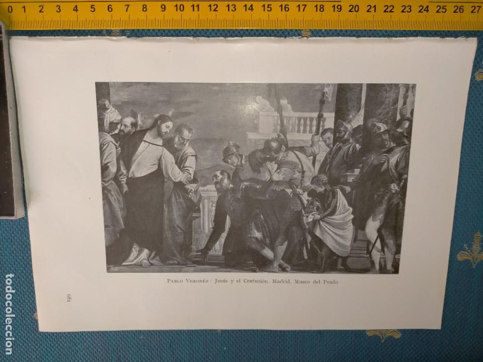 Arte: a&ntilde;o 1935 - RELIGIOSO - JESUS Y EL CENTURION - Foto 1