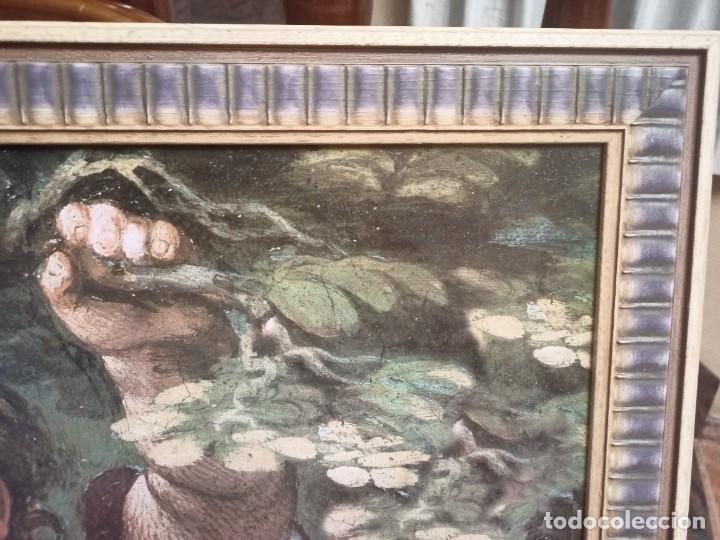 Arte: Cuadro de angelotes con bonito marco - Foto 3
