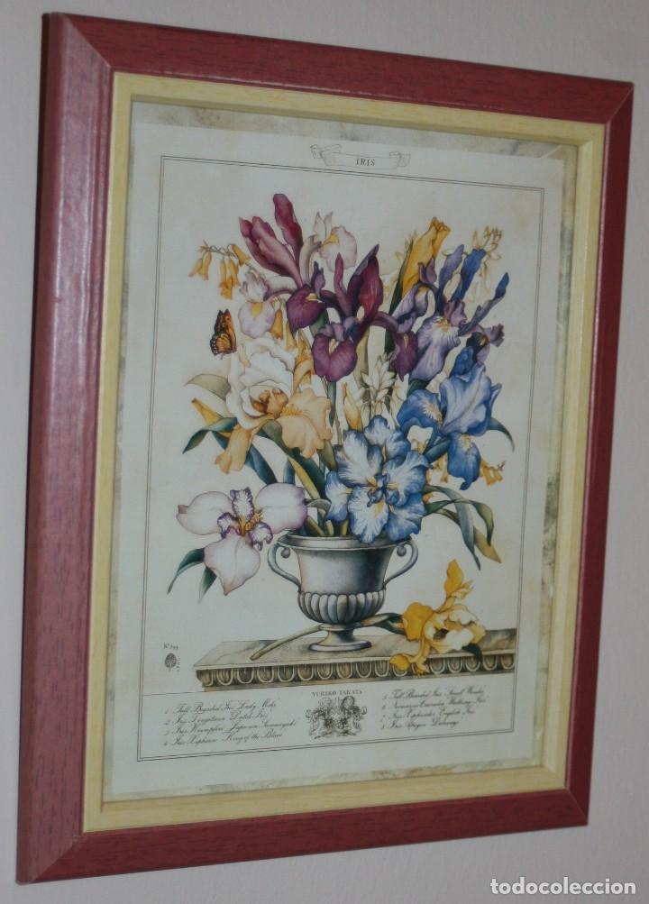 Arte: CUADRO - LAMINA ENMARCADA BOUQUET DE FLORES - MEDIDAS 24,5 x 30 CM
