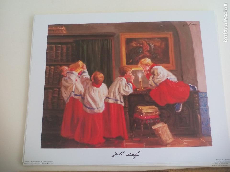 Art: NI&Ntilde;OS, MONAGUILLOS FUMANDO Y BEBIENDO. JOSE LULL. LAMINAS Y LITOGRAF&Iacute;AS NAVARRA. . 24 X 30 CM