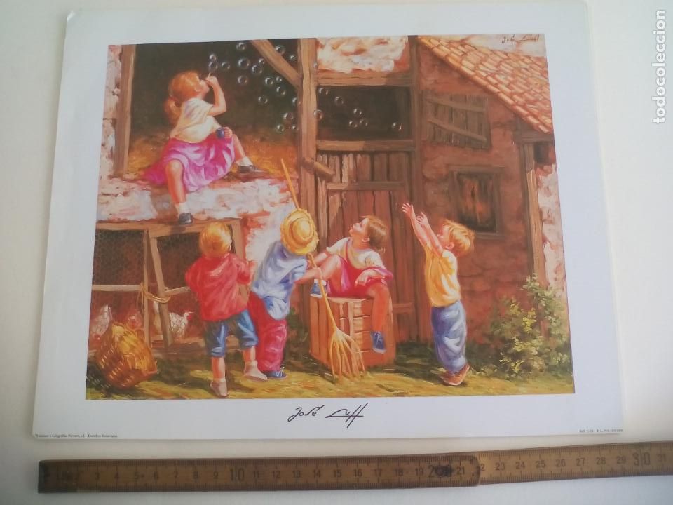 Art: NI&Ntilde;OS, JUGANDO. JOSE LULL. LAMINAS Y LITOGRAF&Iacute;AS NAVARRA. 1998. 24 X 30 CM