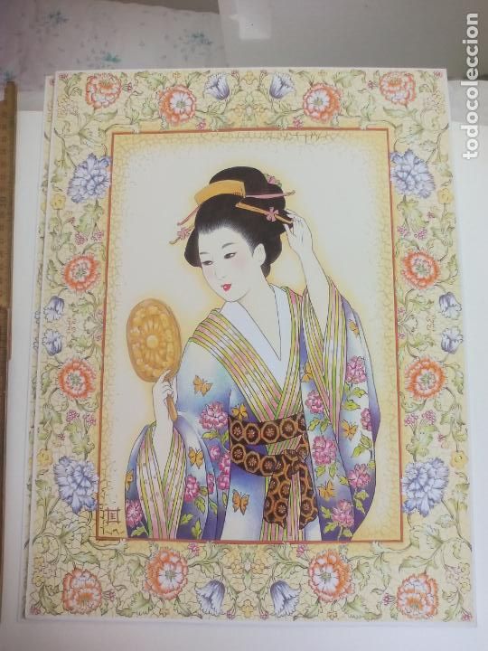 Art: LAMINA. RA N&ordm; 32. ORIENTAL, GEISHA, MUJER ORIENTAL JAPONESA. TALLEDA. BARCELONA.1994. 40,5 X 30,5 CM