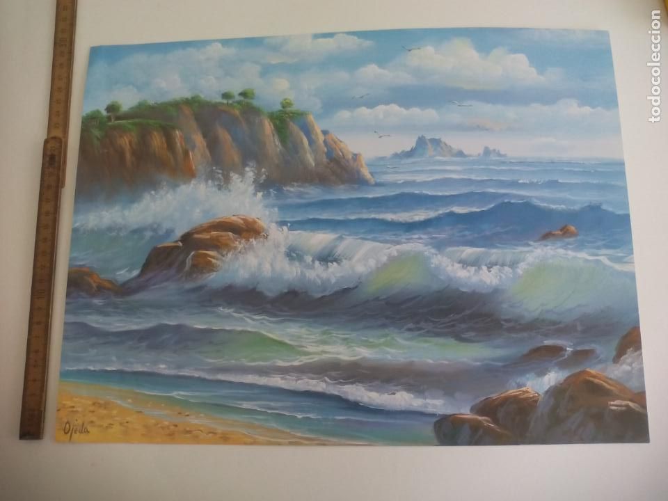 Art: LAMINA. PAISAJE MARINO. OJEDA. 40 X 30 CM